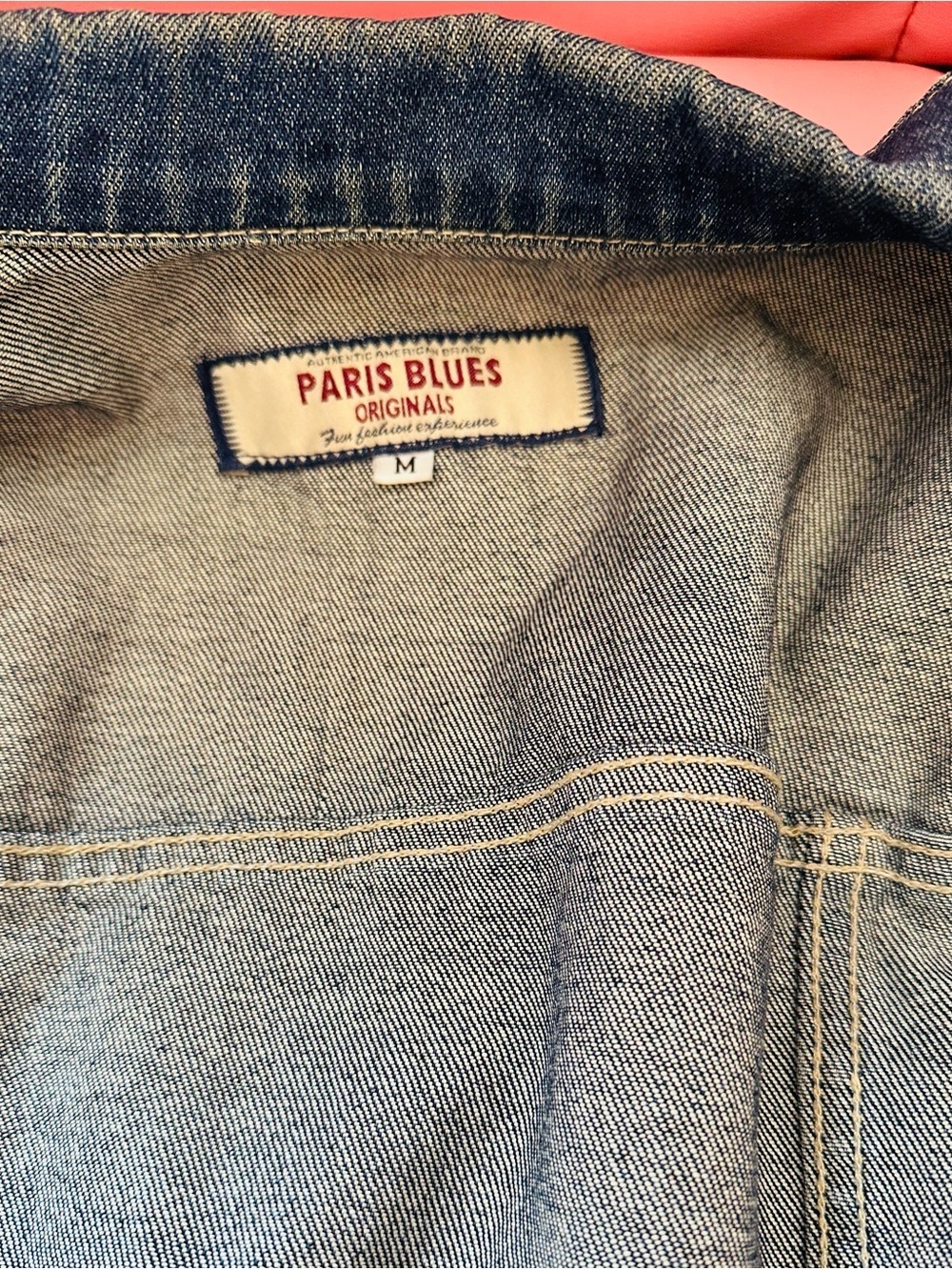 Vintage Paris Blues Embroidered Denim Jacket - Picture 9 of 12